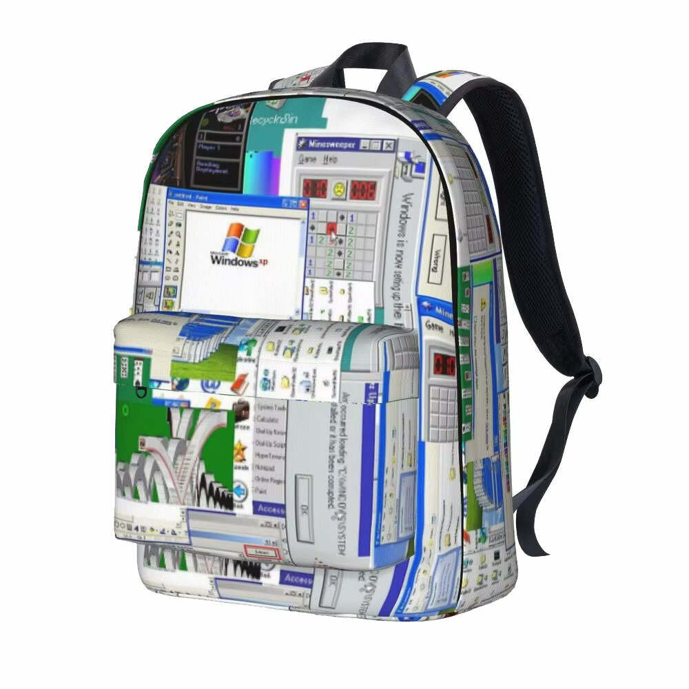 Y2K Aesthetic Windows XP Backpack for Trendy Summer Outfits