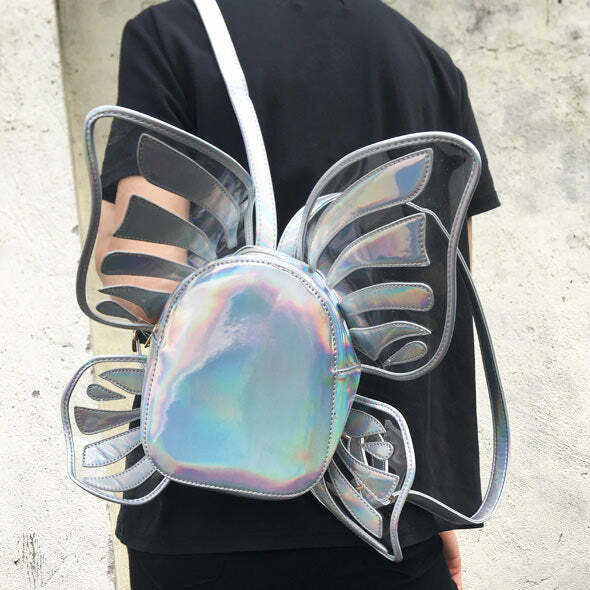 Y2K Butterfly Backpack: Trendy Grunge Aesthetic for Summer Outfits