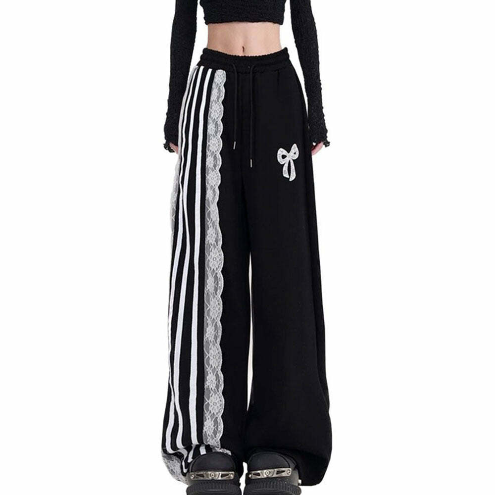 Y2K Fashion Blokette Aesthetic Striped Cargo Pants for Trendy Outfits