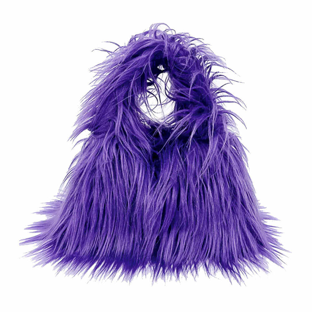 Y2K Fashion Fuzzy Mini Bag: Trendy Accessory for Summer Outfits