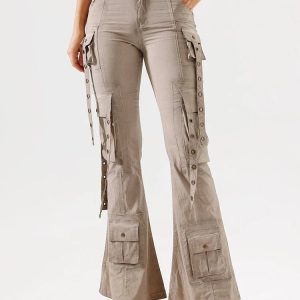 Y2K Fashion Hybrid Harness Split Jeans for Trendy Summer Outfits