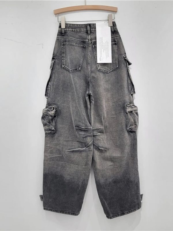 Y2K Grunge Aesthetic Cargo Jeans for Trendy Summer Outfits