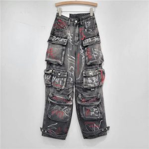 Y2K Grunge Aesthetic Cargo Jeans for Trendy Summer Outfits