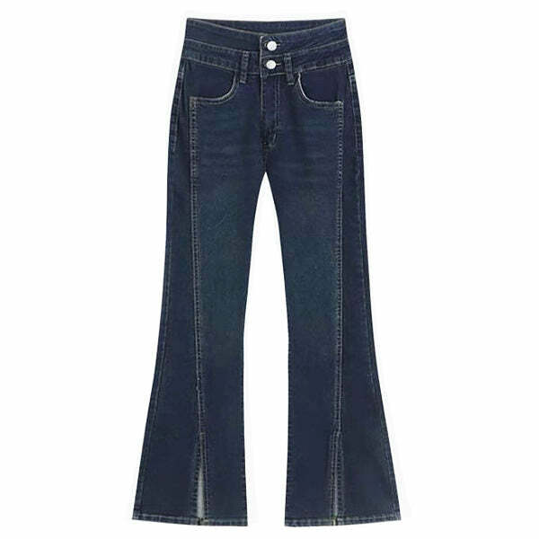 Y2K Grunge Aesthetic Flare Jeans for Trendy Summer Outfits