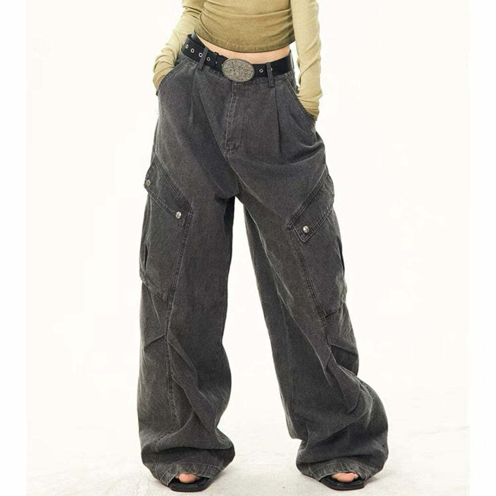 Y2K Grunge Cargo Pants for Effortless Summer Style and Aesthetic Vibes