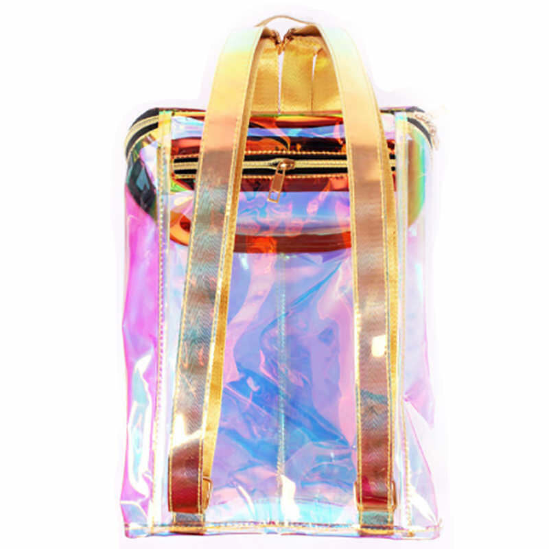 Y2K Hologram Backpack: Trendy Space-Inspired Accessory for Summer Outfits