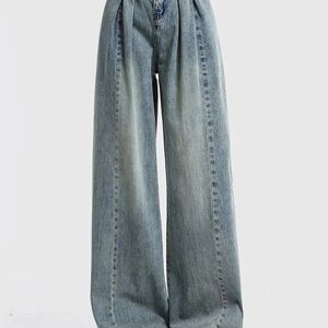 Y2K Ultra Wide-Leg Baggy Jeans: Trendy 90s Fashion for Effortless Style