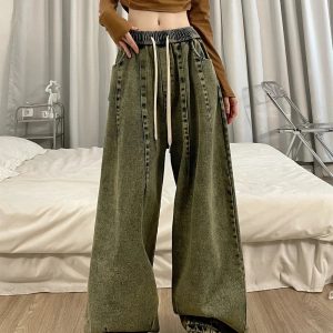 Y2K Vintage Ultra-Wide Cargo Jeans for Effortless Grunge Style